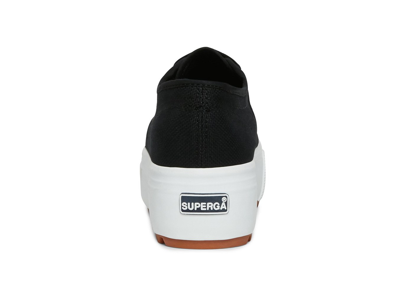 Platform Feminino Pretas/Branco - Superga 2790 Tank - EVAZP-2097